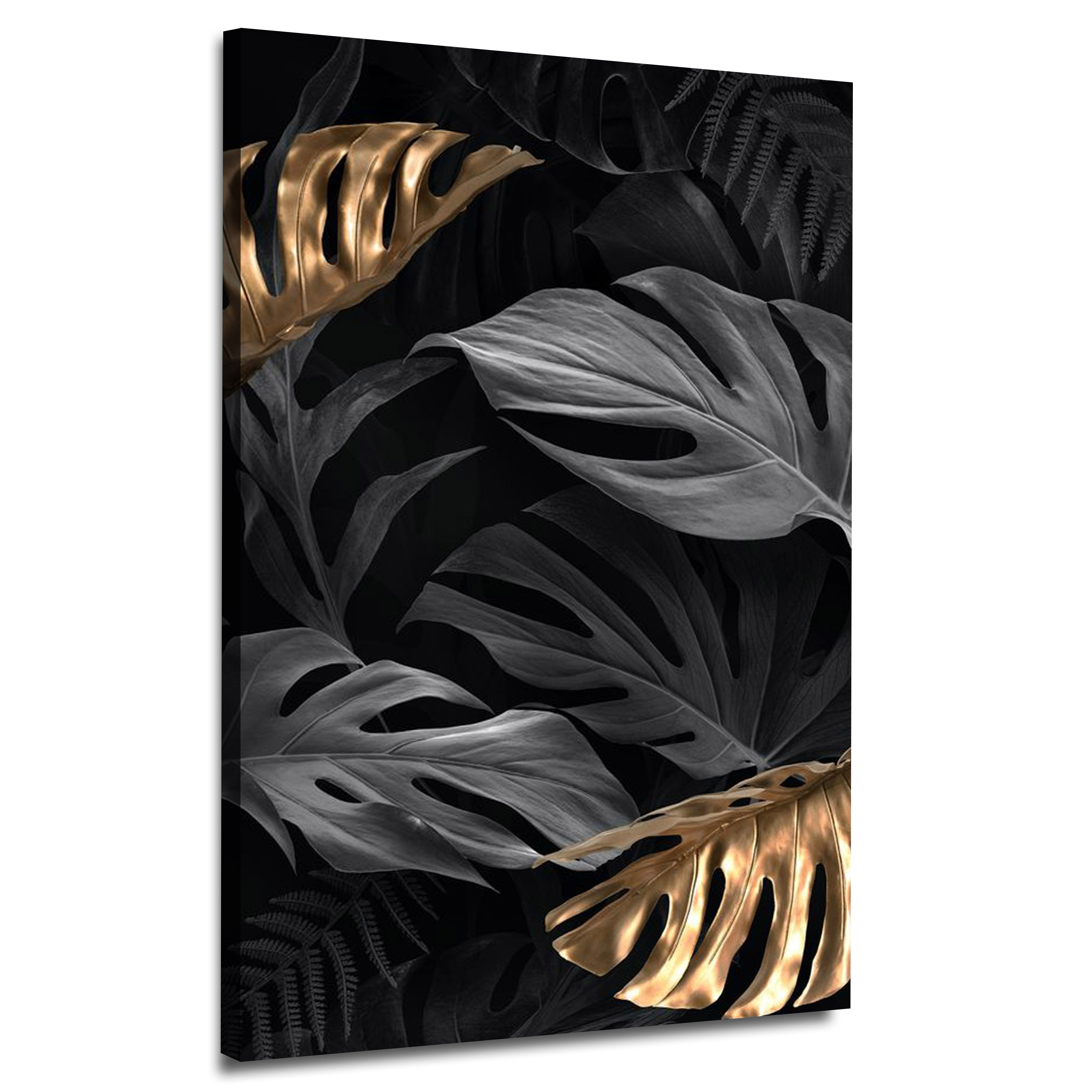 Black Gold Leaves