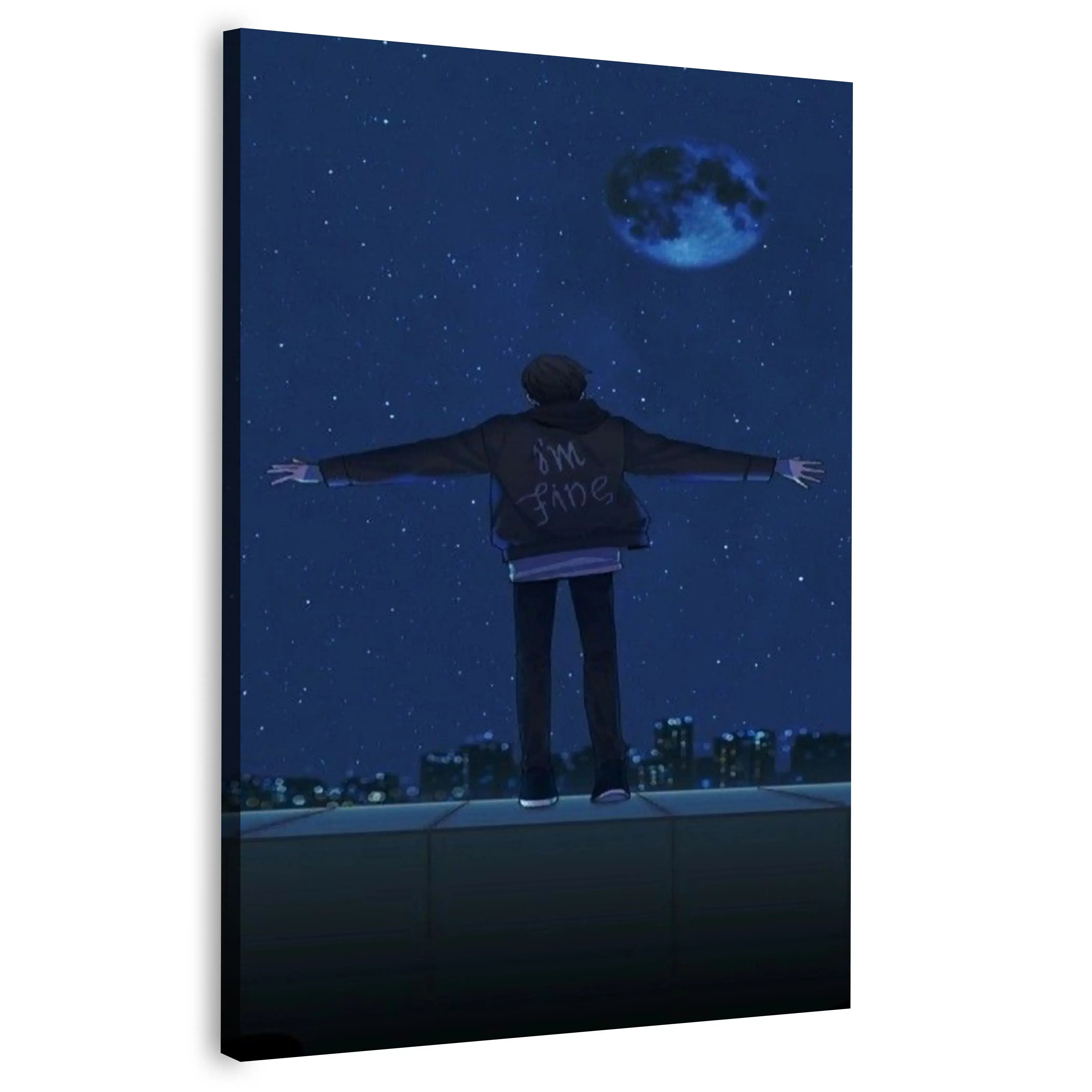 Sleeping Boy Animated Canvas Frames Wall Art