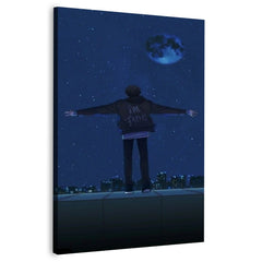 Sleeping Boy Animated Canvas Frames Wall Art