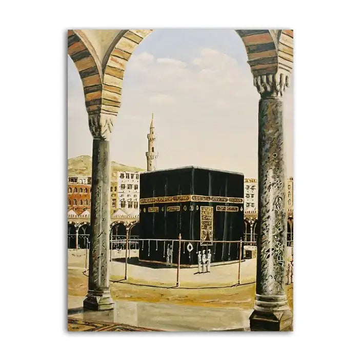 Vintage Makkah Canvas Frames Wall Art