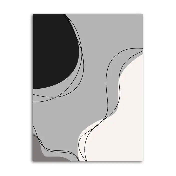 Elegant, Trendy Abstract Shape Wall Art