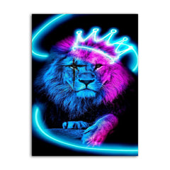 Glowing Lion Portrait