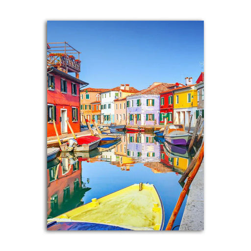 Burano Island of Venice Canvas Frames Wall Art