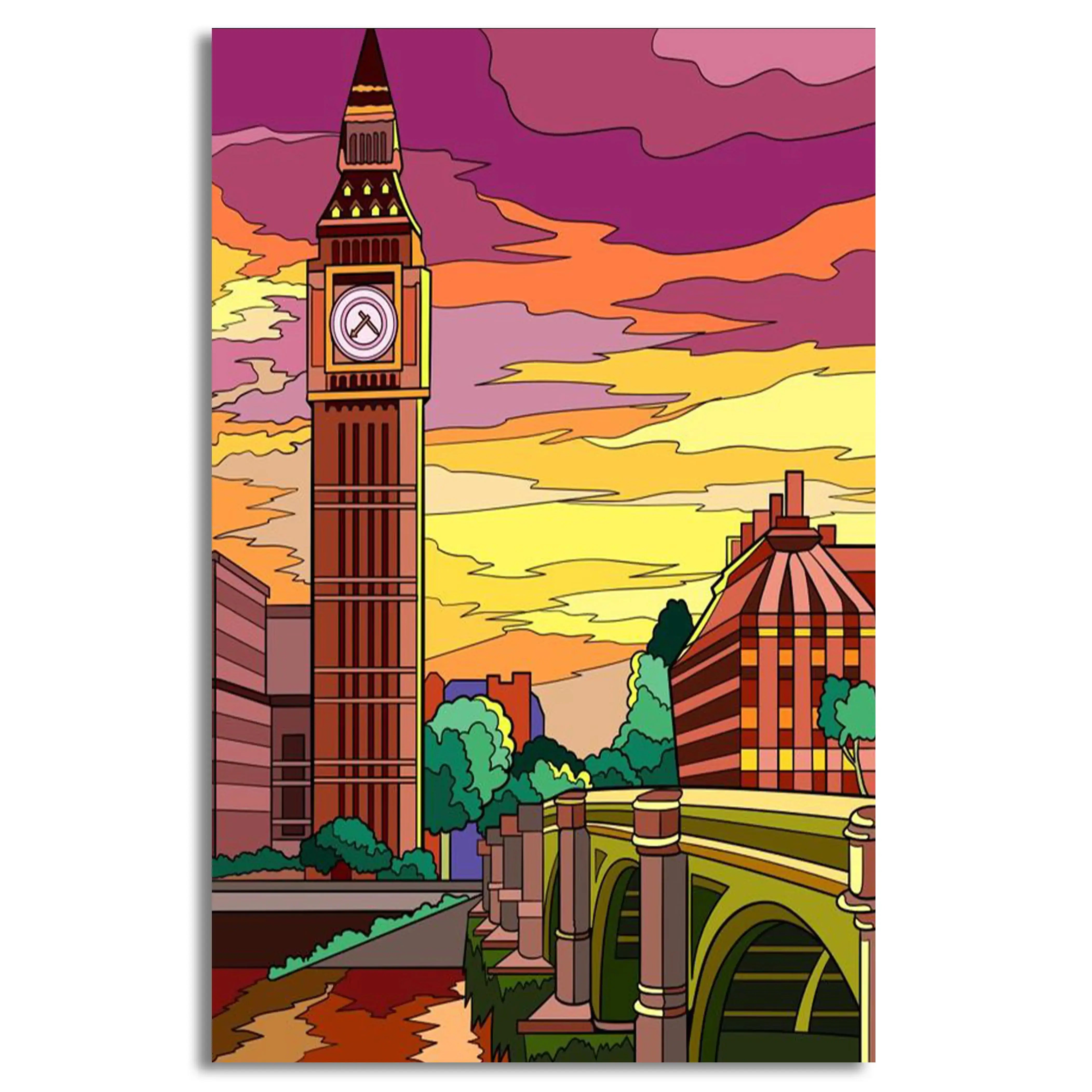 Big Ben (Queen Elizabeth Tower) Canvas Frames Wall Art