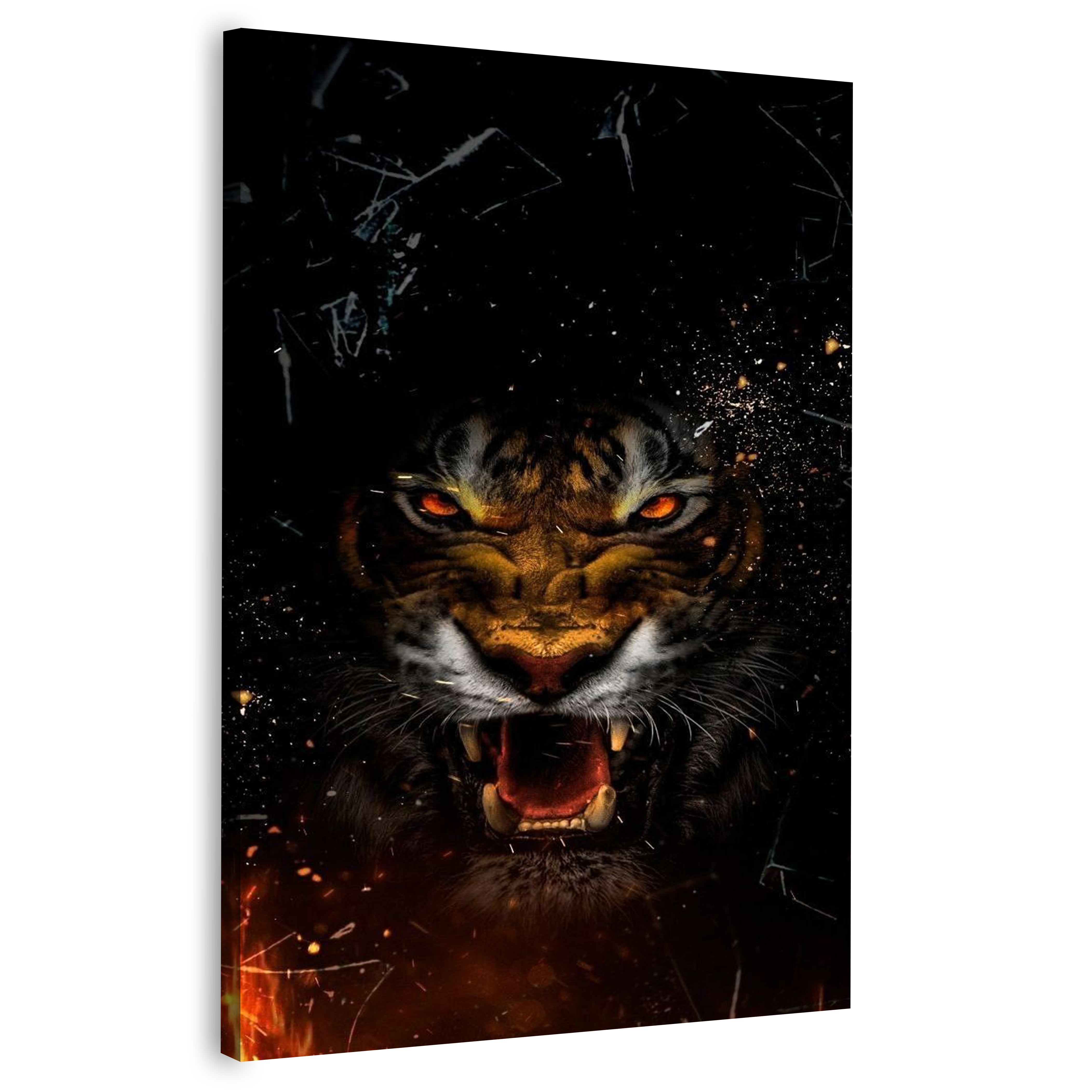 Angry Tiger Portrait