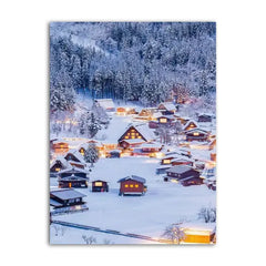 Historic Village Shirakawago Canvas Frames Wall Art