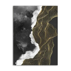 Modern abstract gold geometric line Wall Art