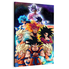 Kingdom Of Anime - King Goku Canvas Frames Wall Art