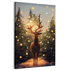 Beautiful Deer in pine woods