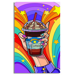 Multicolor Ice Cream Canvas Frames Wall Art