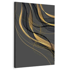 Abstract luxury wavy shape Canvas Frames Wall Art