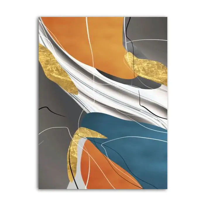 High-class Gold Foil Abstract Wall Art