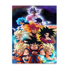 Kingdom Of Anime - King Goku Canvas Frames Wall Art