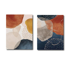 Nordic Abstract Geometric Line (2panel) Wall Art