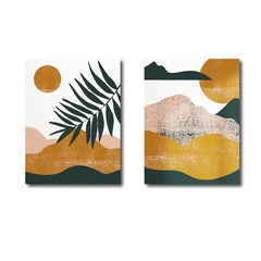 Abstract Leaf (2panel) Wall Art