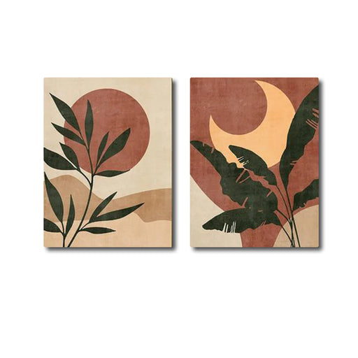 Red Moon (2Panel) Wall Art