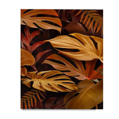 Brown Monstera Deliciosa leaves Design