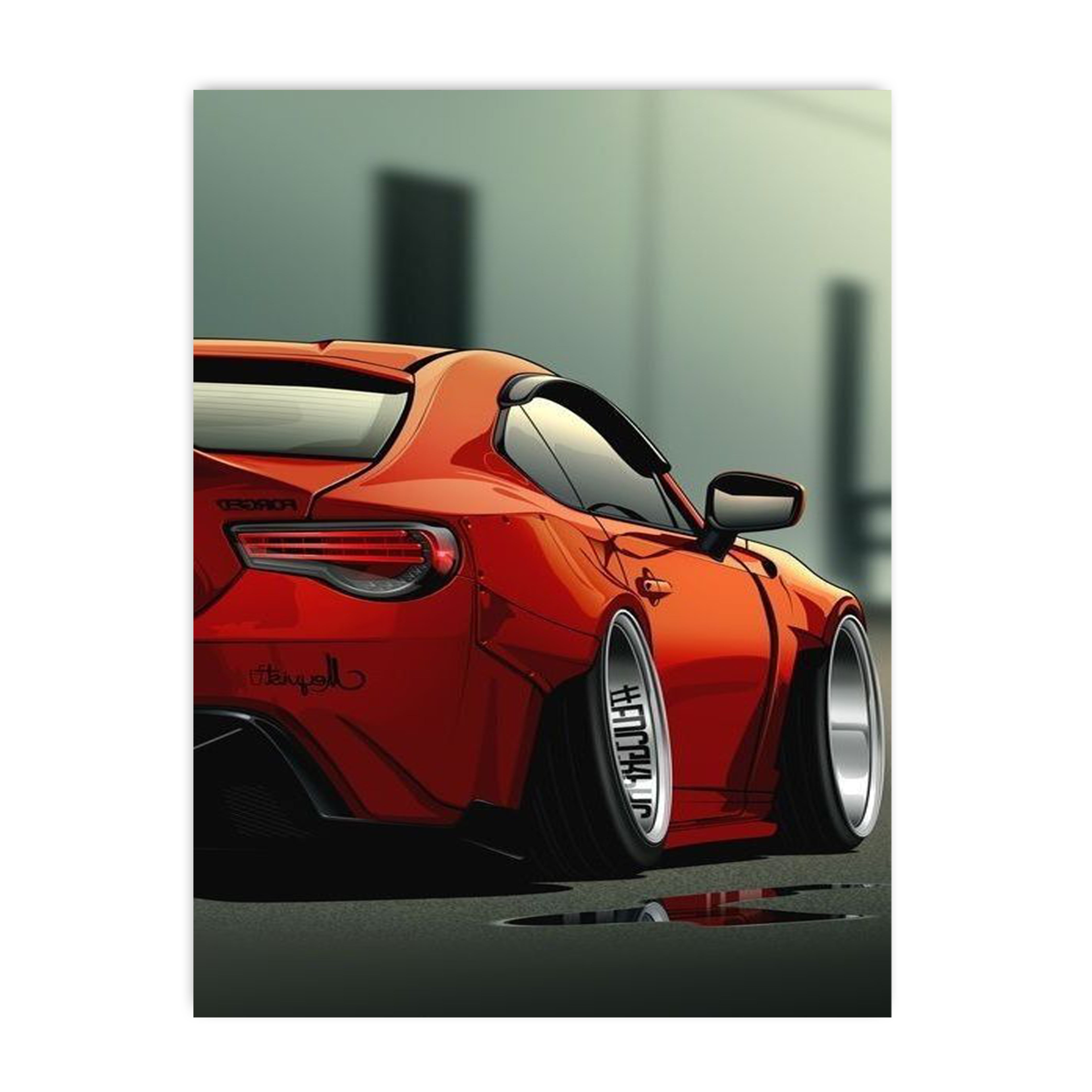 Orange Toyota GT86