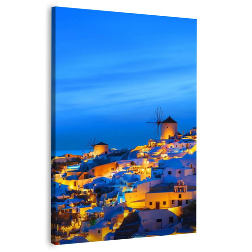 Oia Sunset Santorini Greece Canvas Frames Wall Art