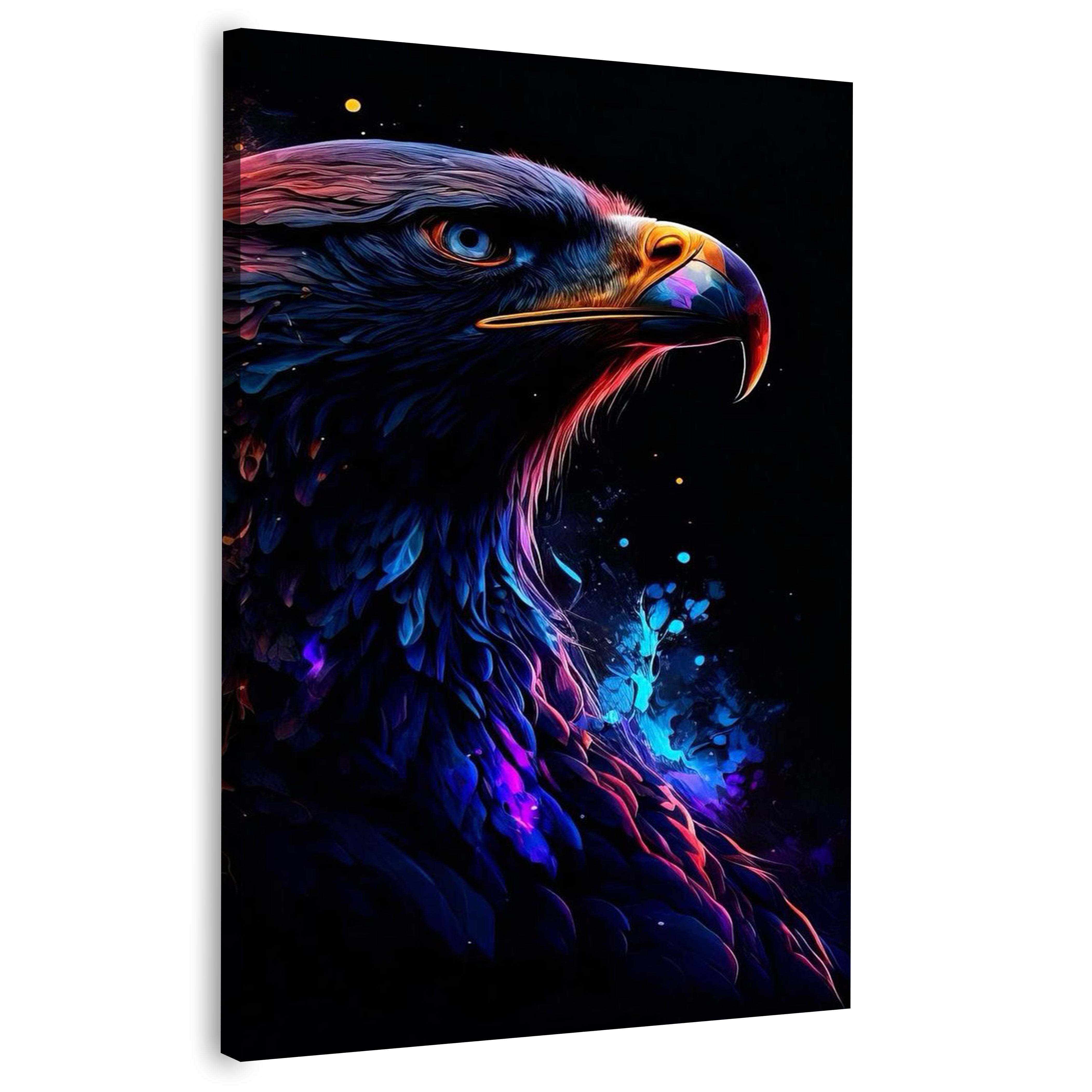 Majestic Bird Illustration Canvas