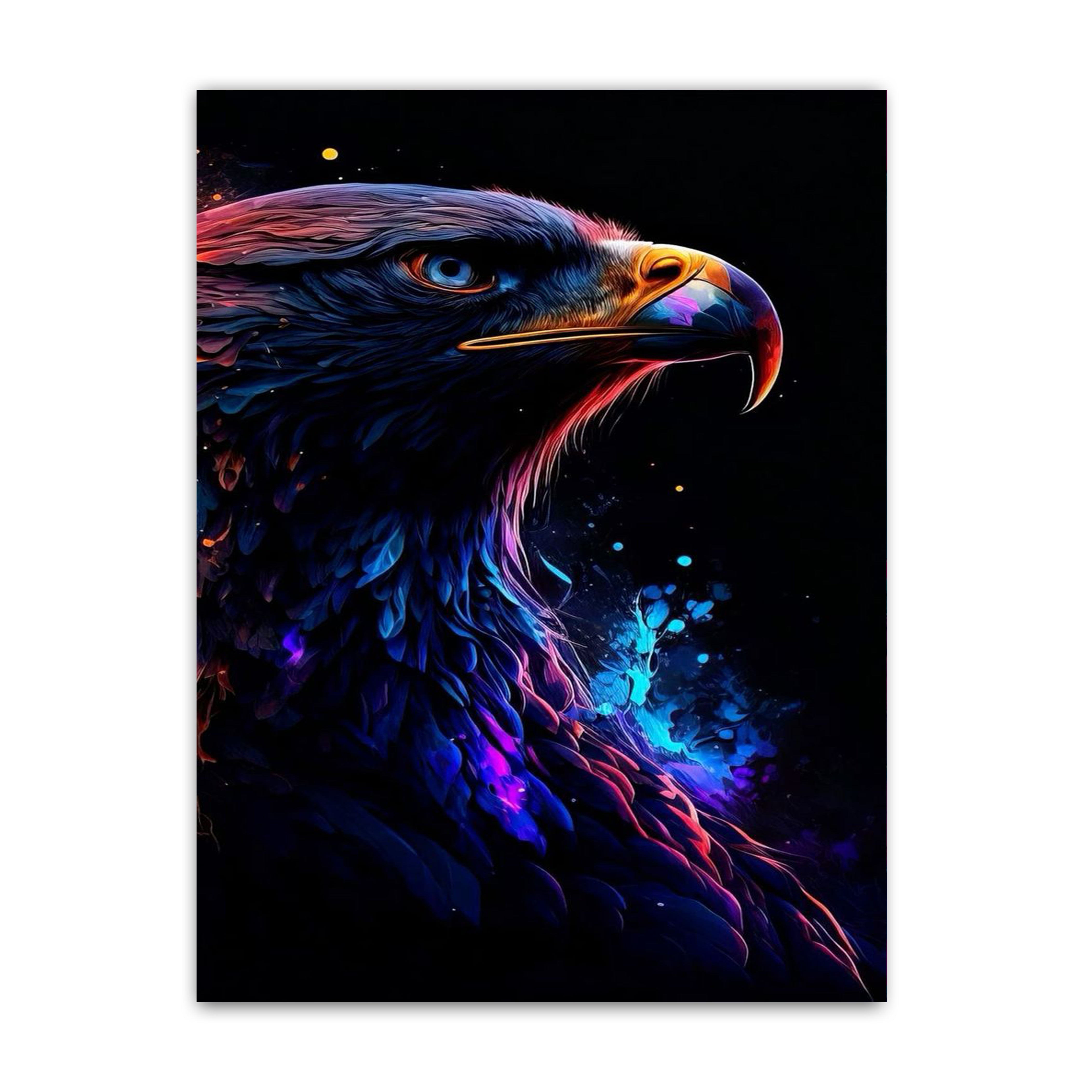 Majestic Bird Illustration Canvas