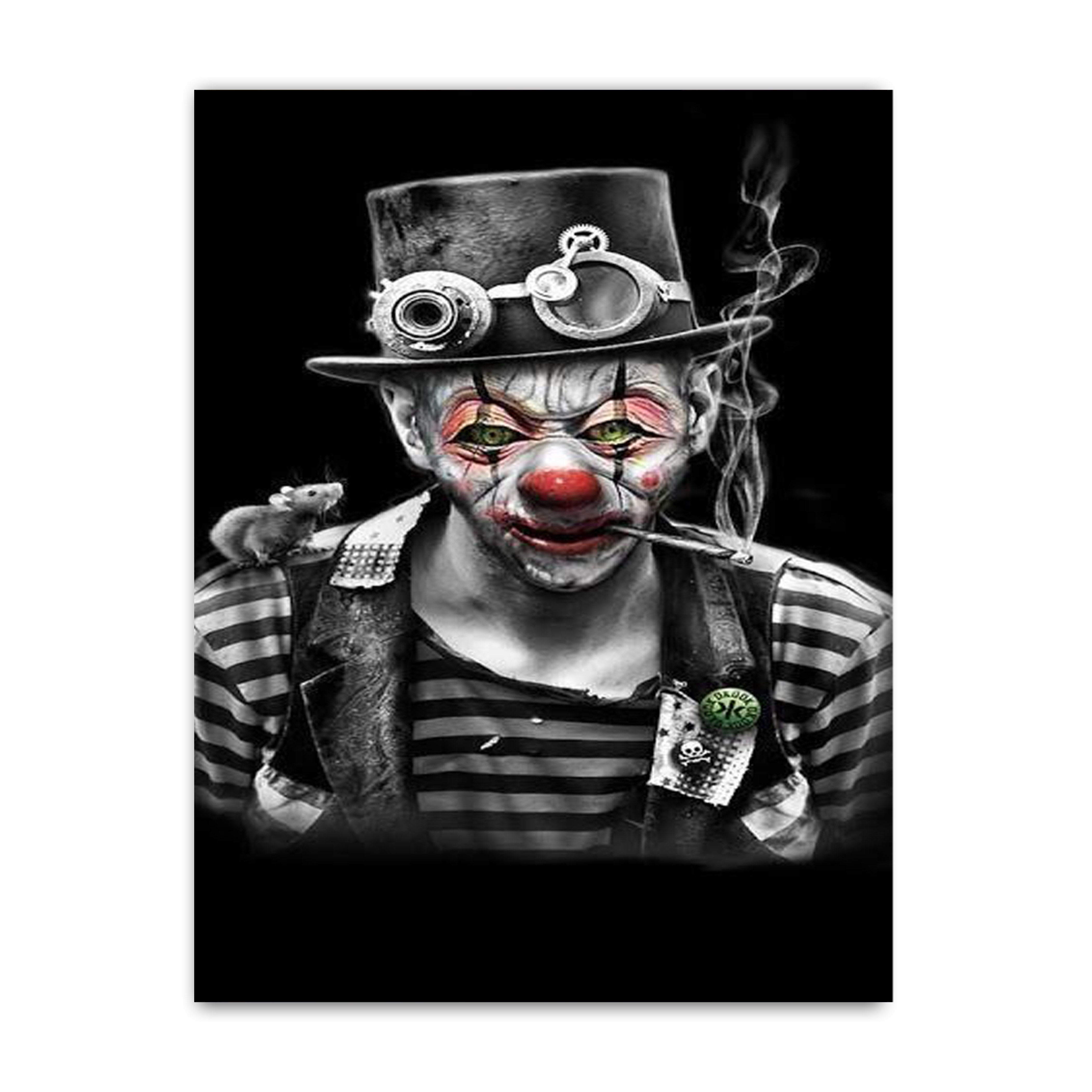 Smoking Clown Portrait