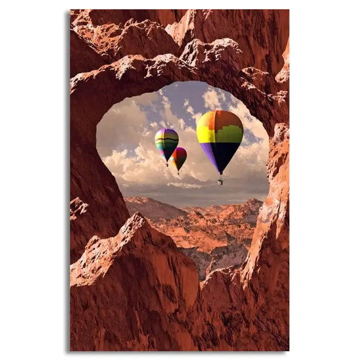 Southwest Hot Air Balloons Canvas Frames Wall Art