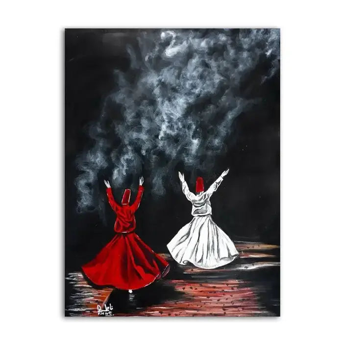 Whirling Dervishes Sufi Art Canvas Frames Wall Art