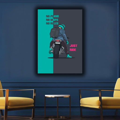 Biker Boy Aesthetic Canvas