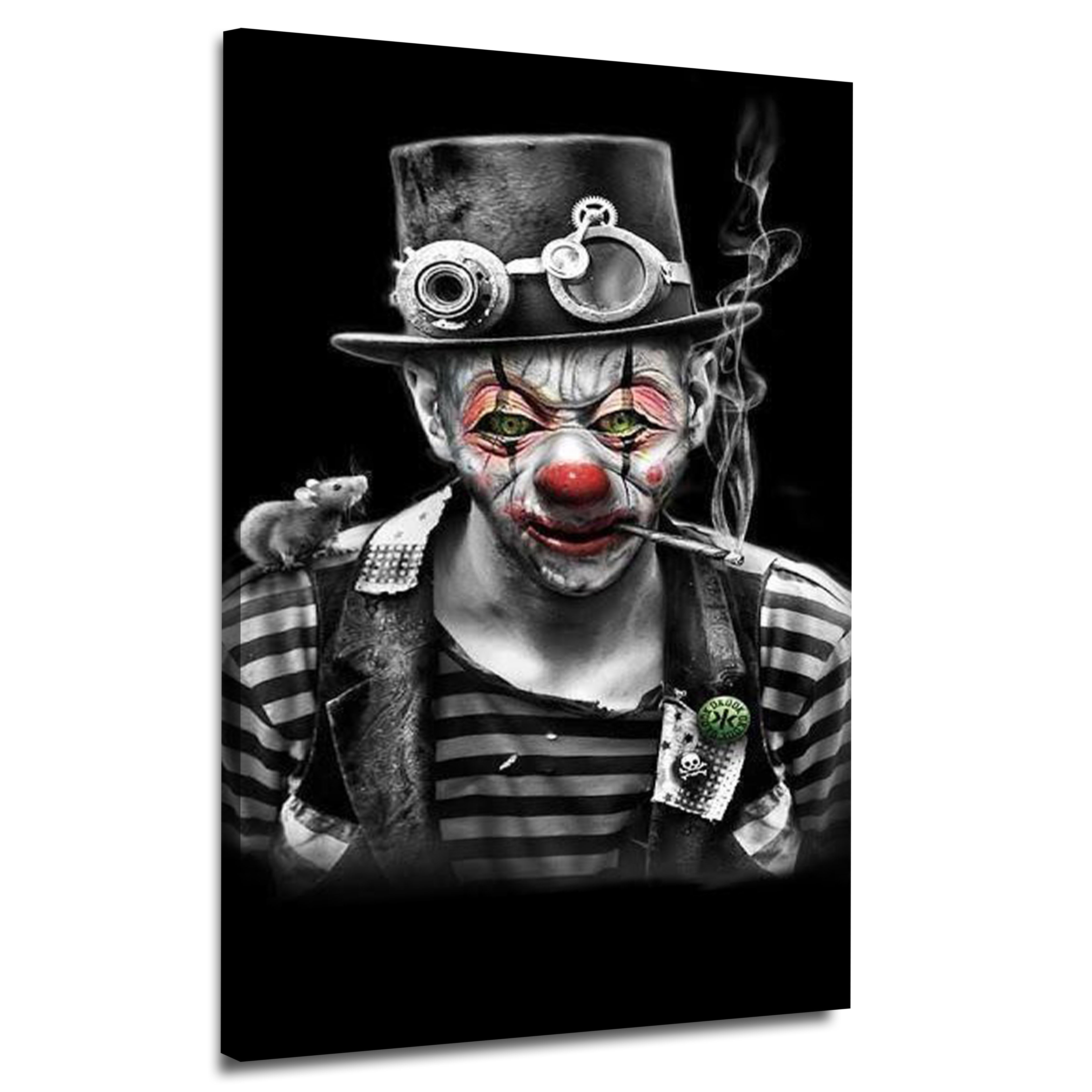 Smoking Clown Portrait