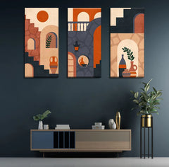 Abstract Architecture (3Panel) Wall Art