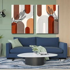 Abstract Contemporary (2panel) Wall Art