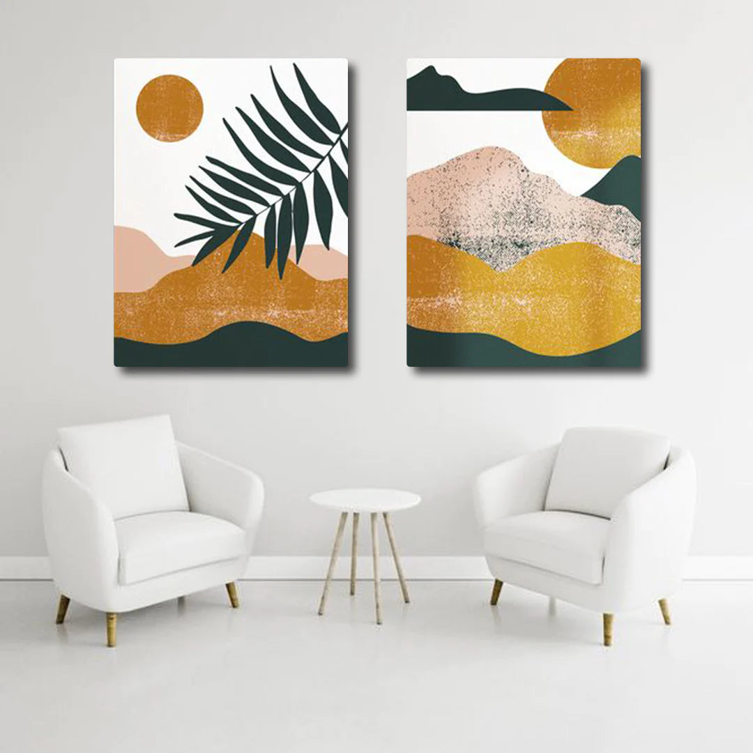 Abstract Leaf (2panel) Wall Art