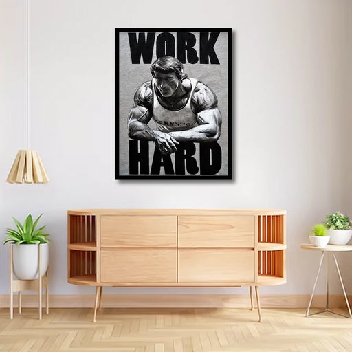 Work Hard Canvas Frame