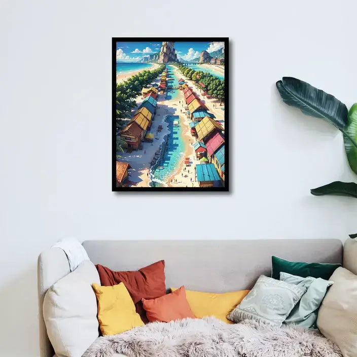 Fantasy Tropical World Canvas Frames Wall Art