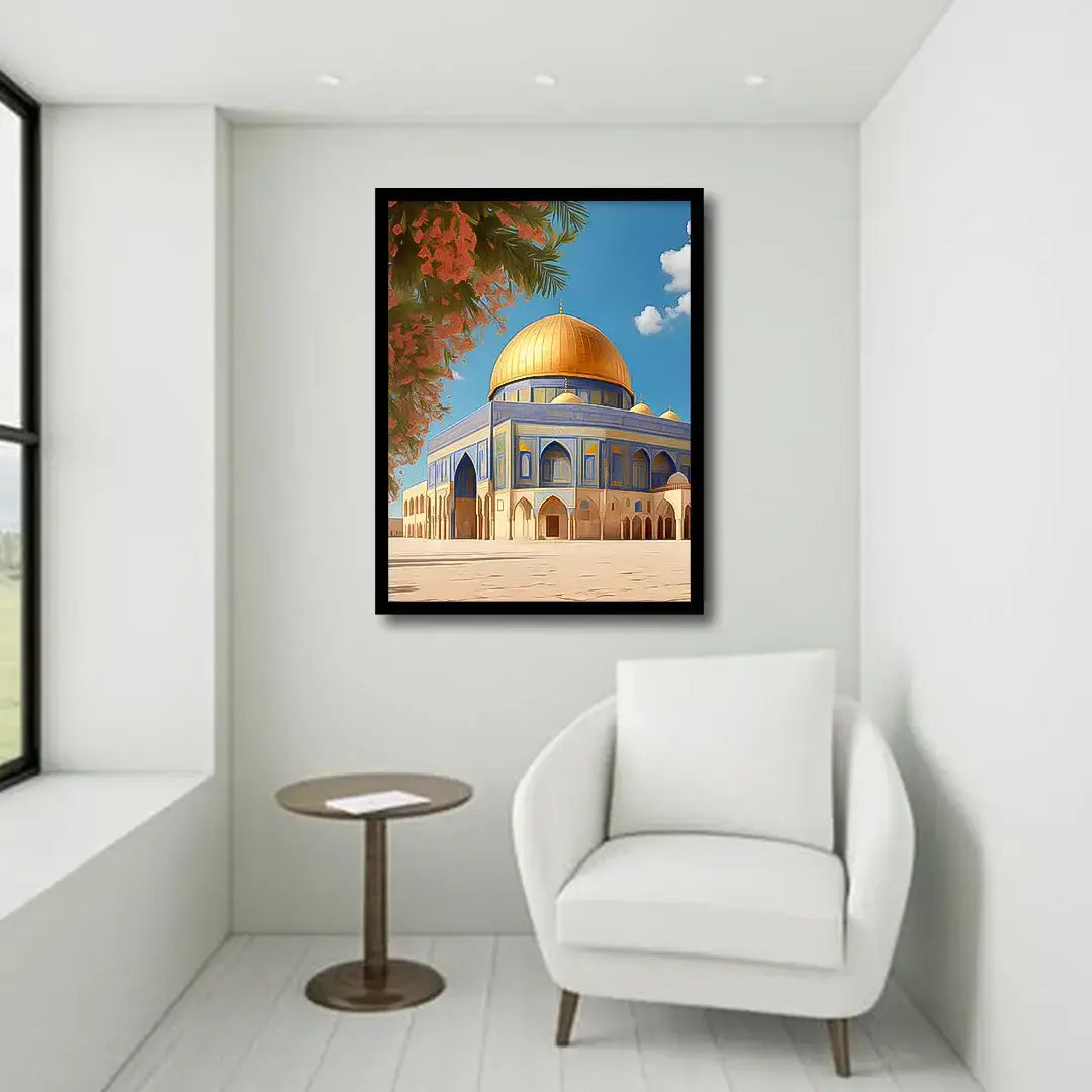 Masjid-Al-Aqsa Canvas Frames Wall Art