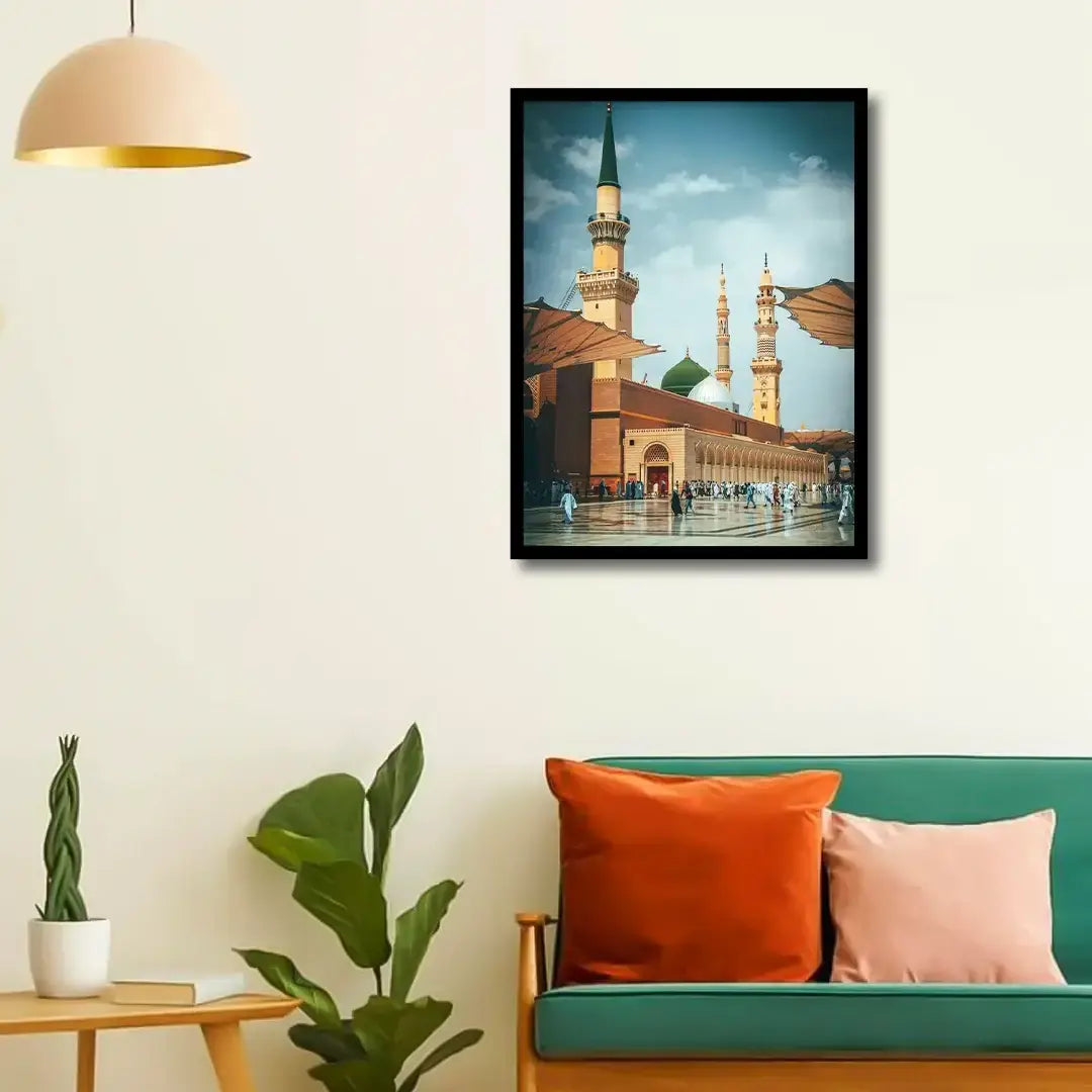 Masjid Al-Nabawi Canvas Frames Wall Art