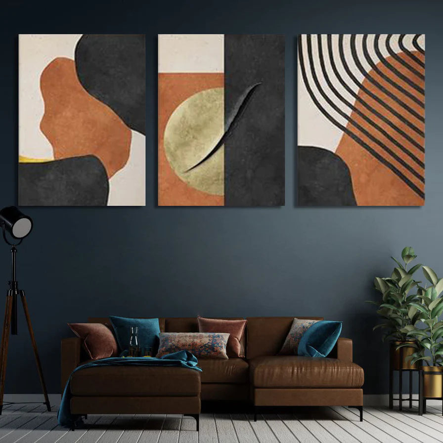 Modern Nordic Abstract Marble (3Panel) Wall Art