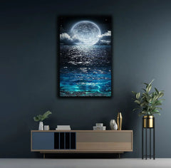 Moonlight Seascape Canvas Frames Wall Art