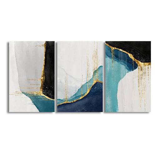 Ocean Blue Abstract (3Panel) Wall Art