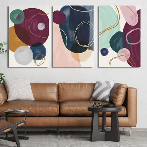 Rumlly Modern colour Bundle (3Panel) Wall Art