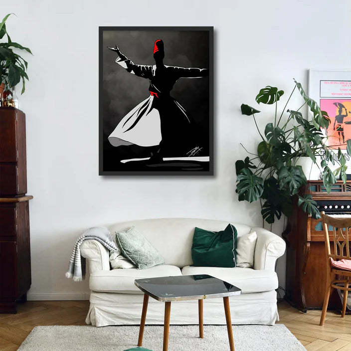 Sufi Whirling Dance Canvas Frames Wall Art