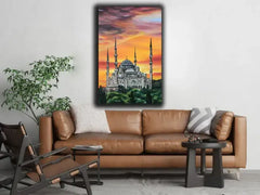 Sultan Ahmed Mosque Turkey Canvas Frames Wall Art