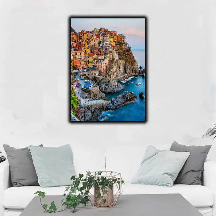 Sunset in Manarola Cinque Terre Wall Art