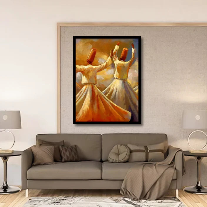 Whirling Dervishes Dance Canvas Frames Wall Art