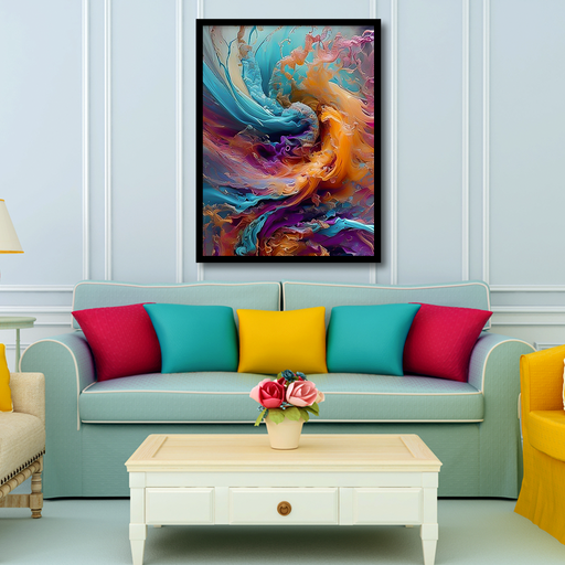 Paint Swirl Canvas Frames