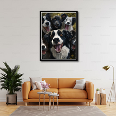 Cute Little Dogs Canvas Frames