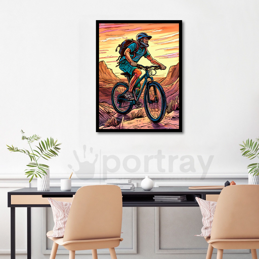 MOUNTAIN BIKING Canvas Frames