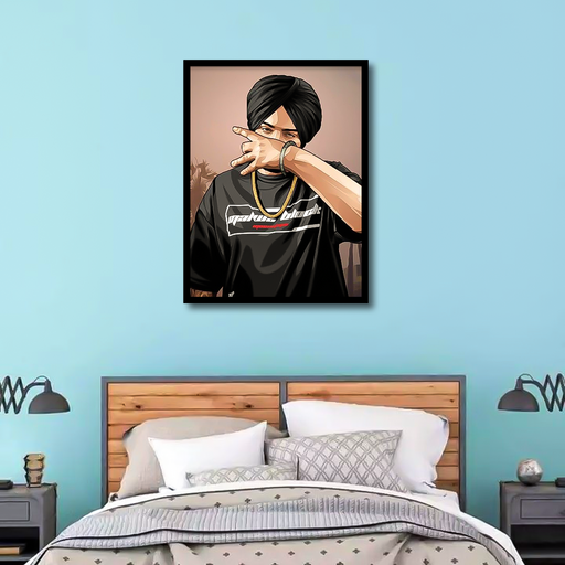 Sidhu Moose Wala Canvas Frames