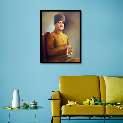 Allama Iqbal Canvas Frames